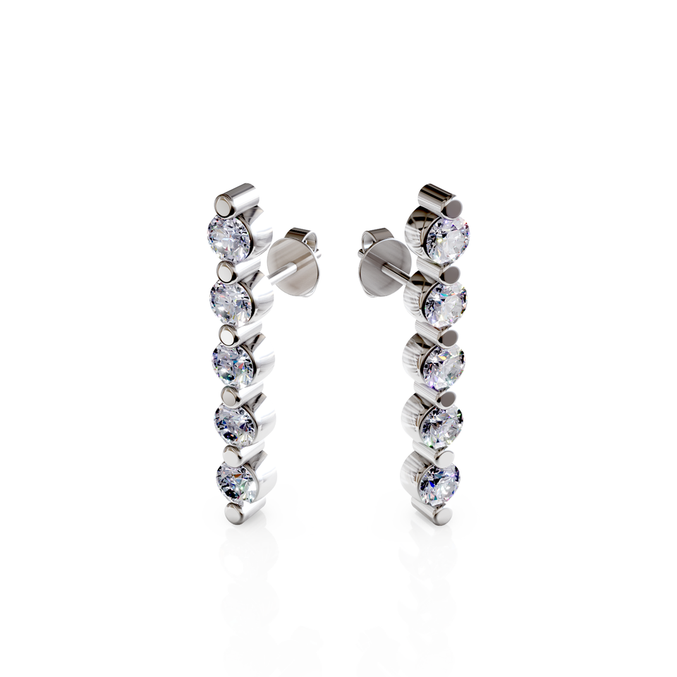 bar stud earrings