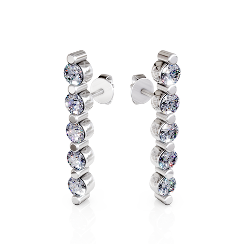 bar stud earrings