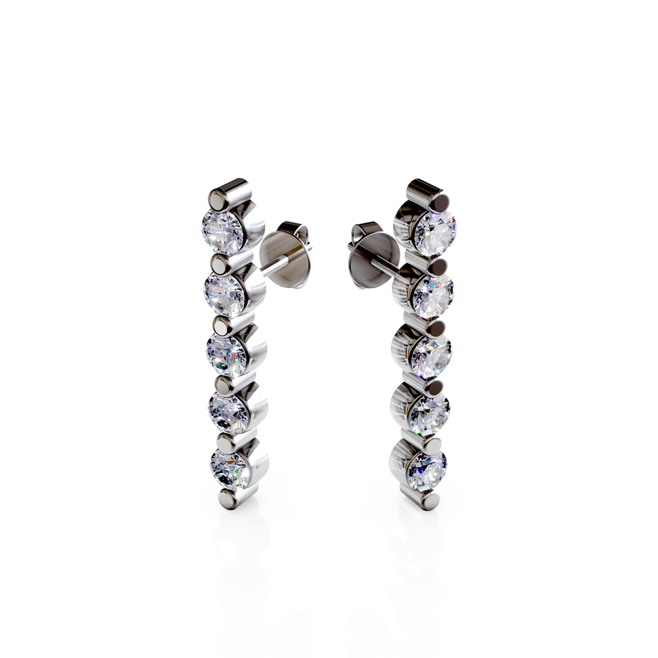 bar stud earrings