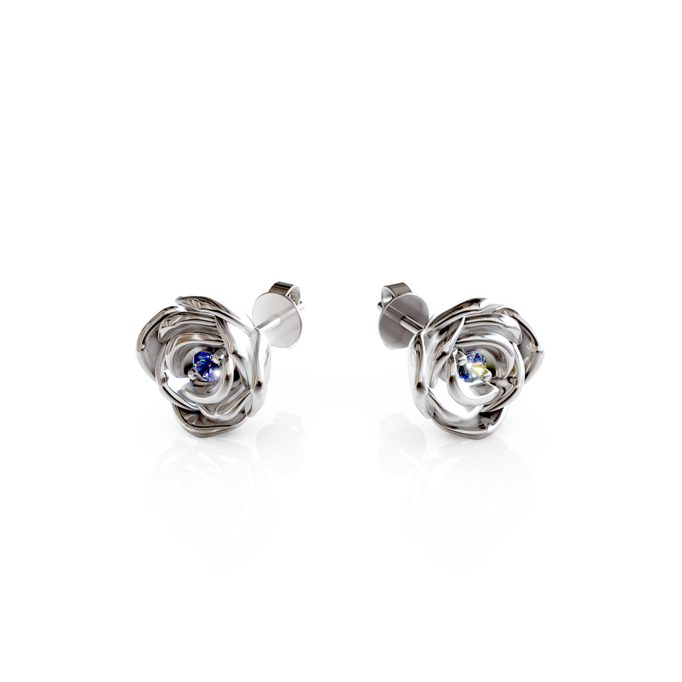 rose stud earrings