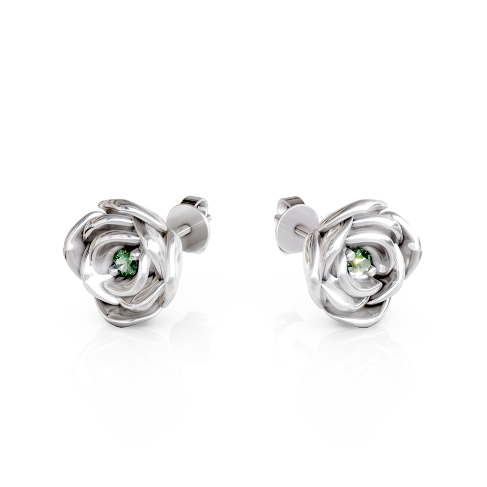 rose stud earrings