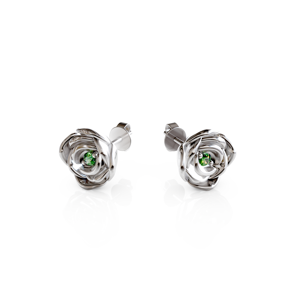 rose stud earrings