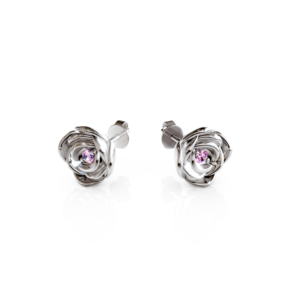rose stud earrings