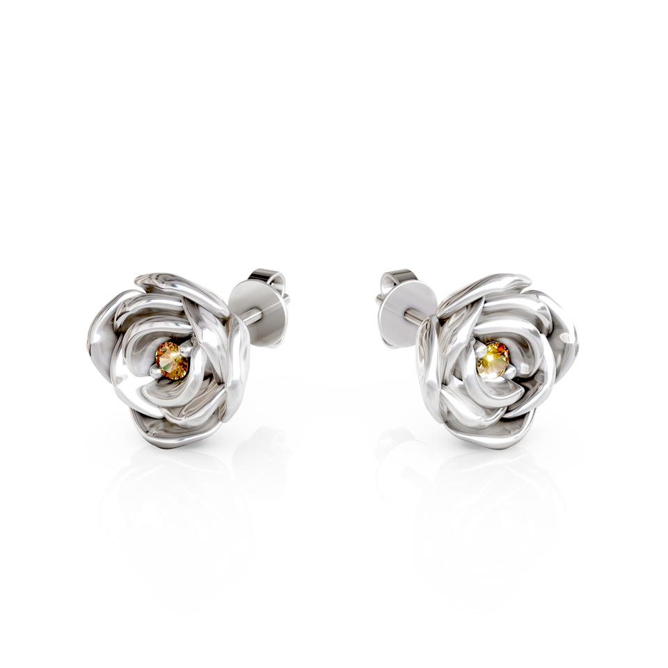 rose stud earrings