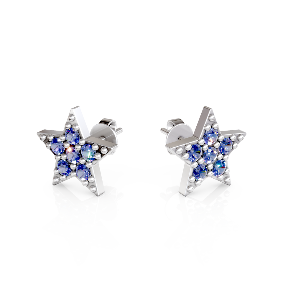 star earrings