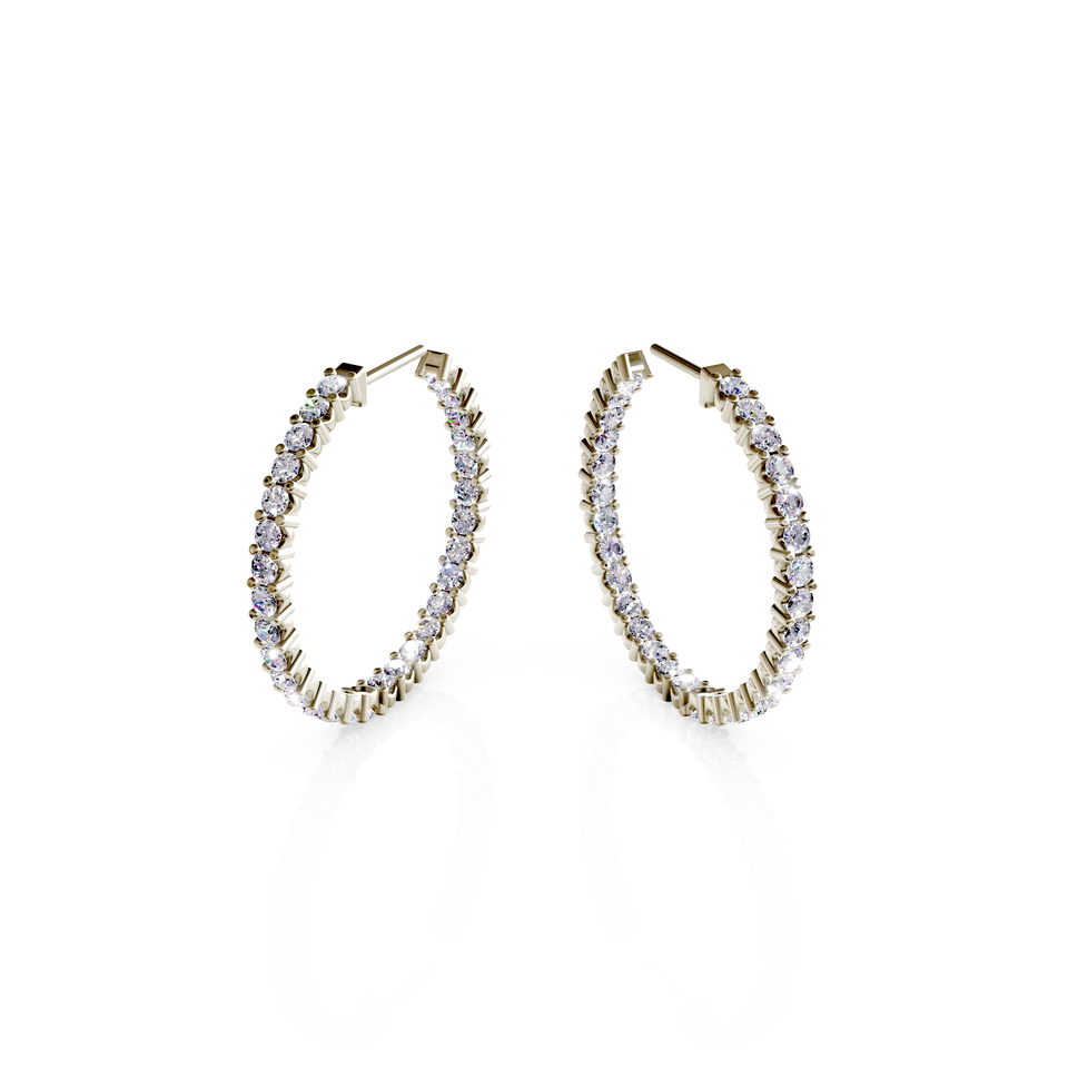 inside-out hoop earrings