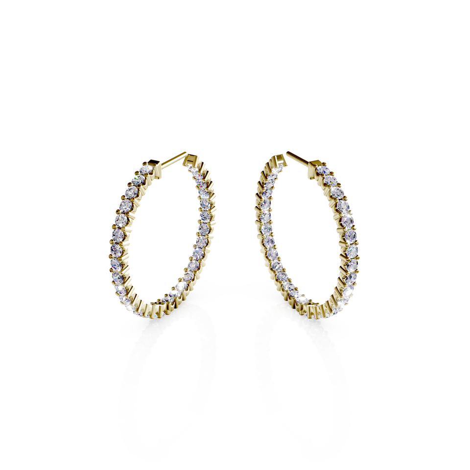 inside-out hoop earrings