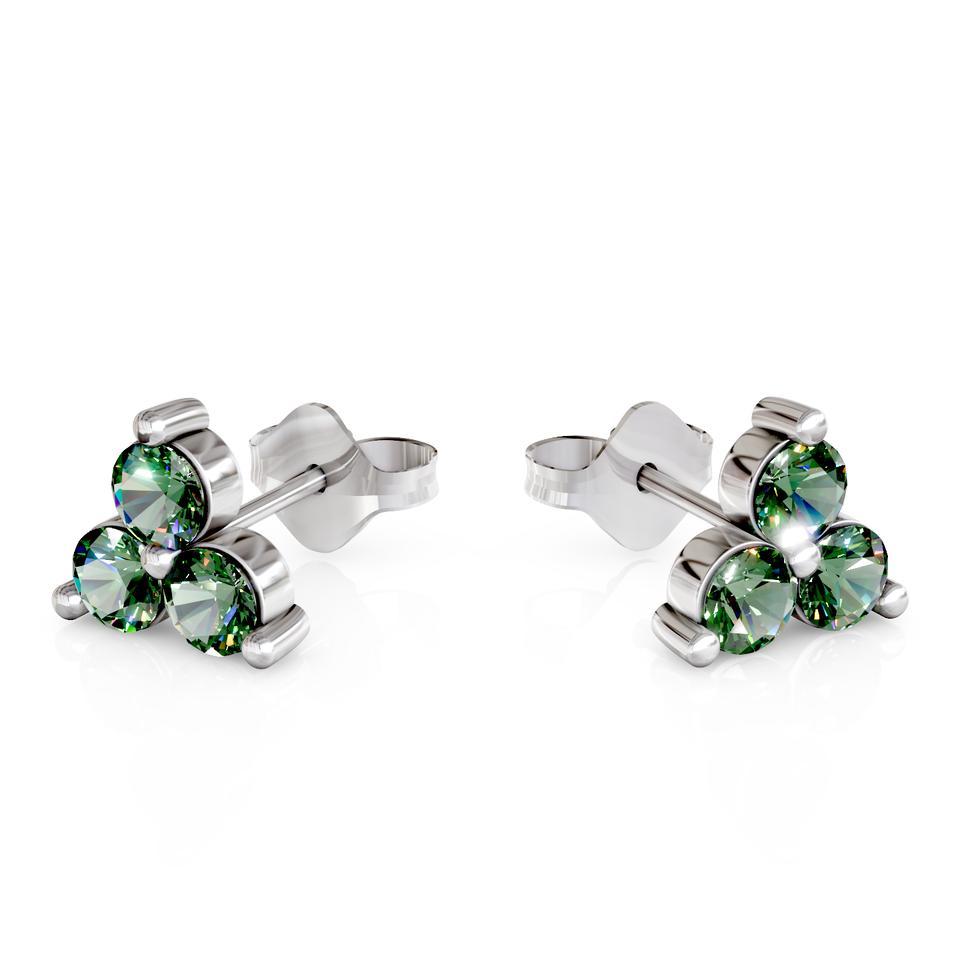 cluster stud earrings