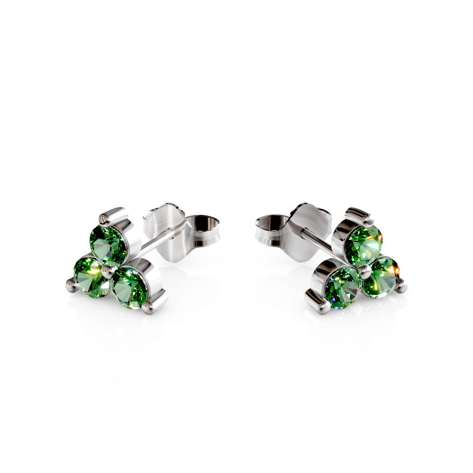 cluster stud earrings