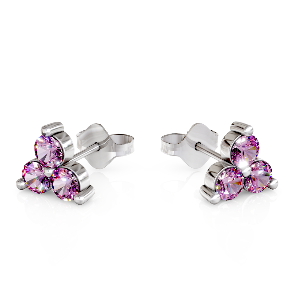 cluster stud earrings