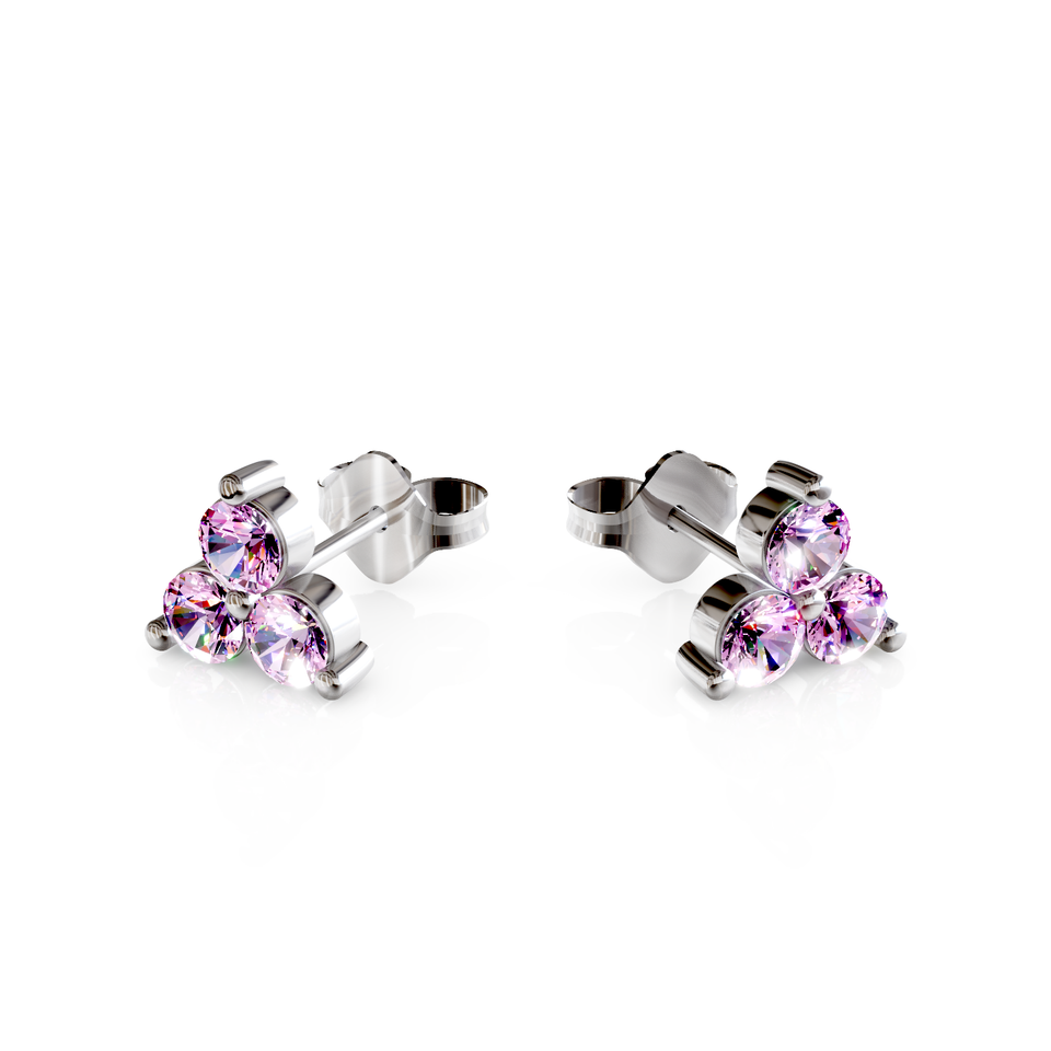cluster stud earrings