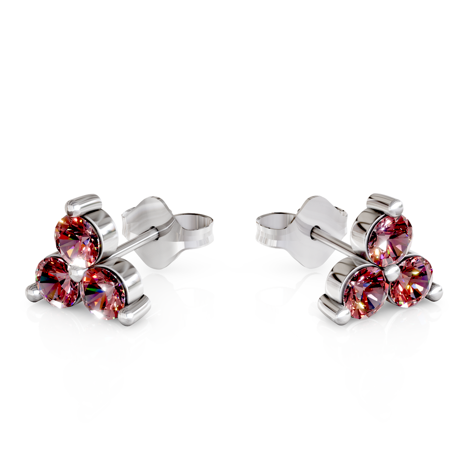 cluster stud earrings
