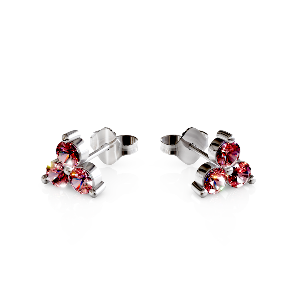 cluster stud earrings
