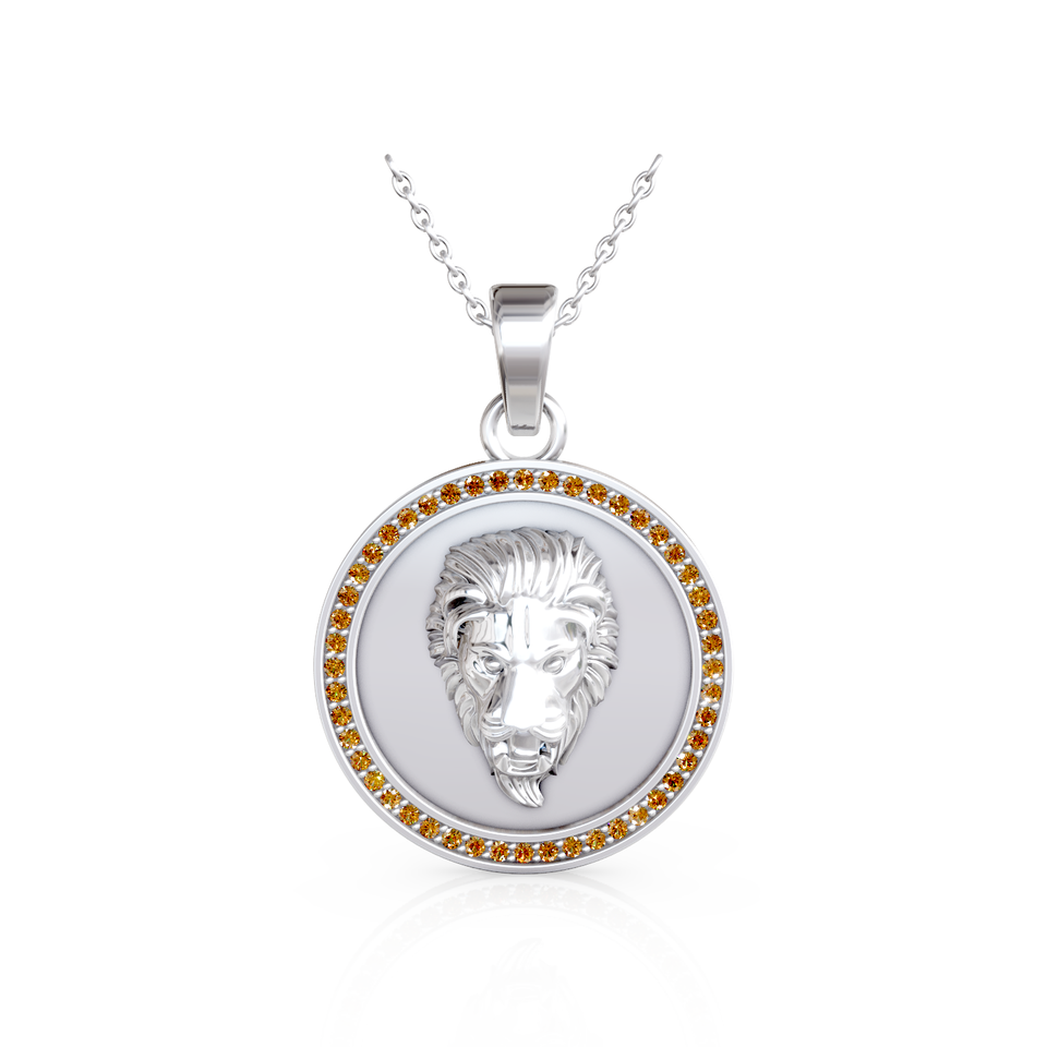 lion crest pendant