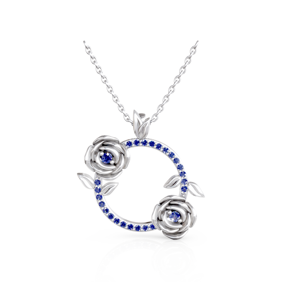 rose circle pendant