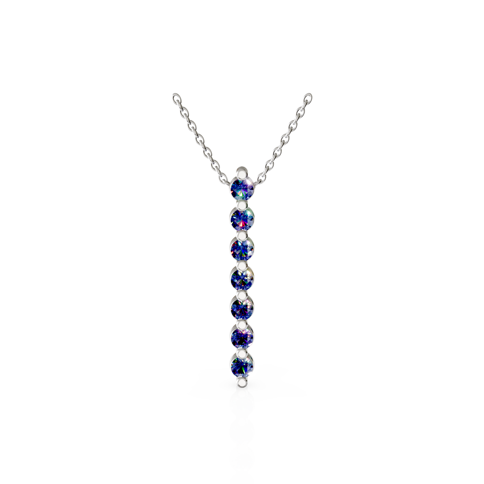 vertical bezel bar pendant