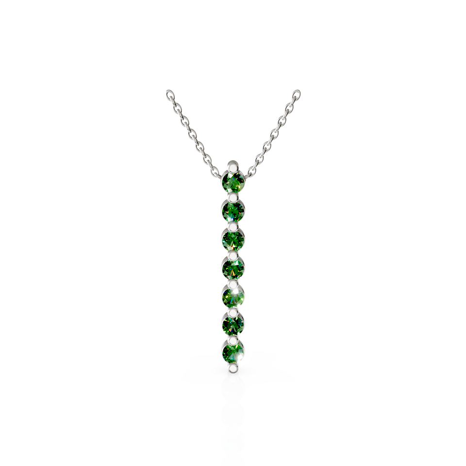 vertical bezel bar pendant