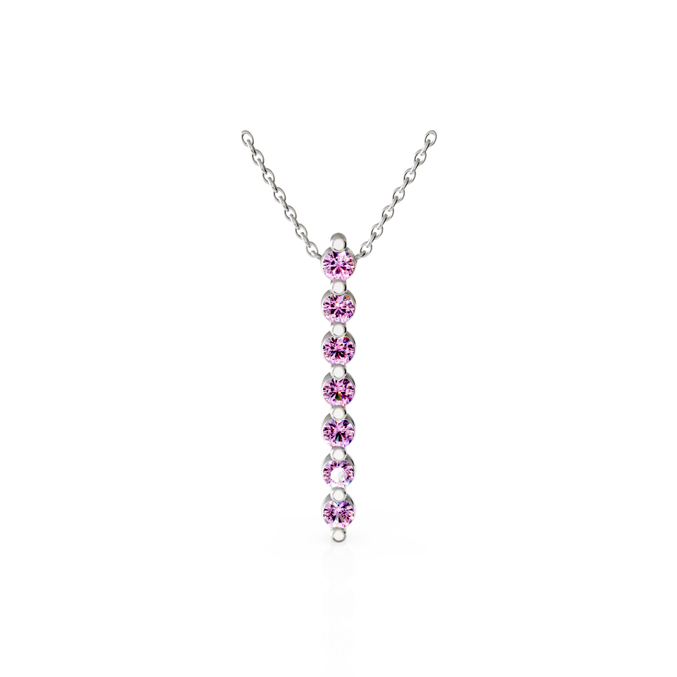vertical bezel bar pendant