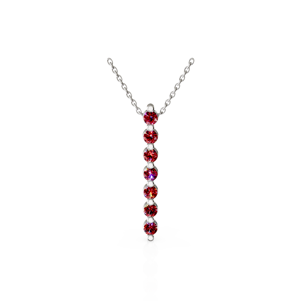 vertical bezel bar pendant
