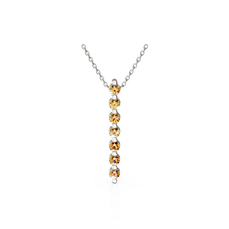 vertical bezel bar pendant