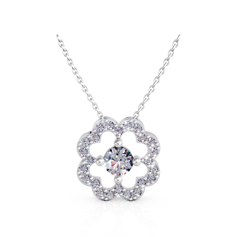 four-leaf clover pendant