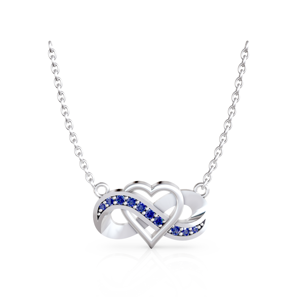 infinity heart pendant
