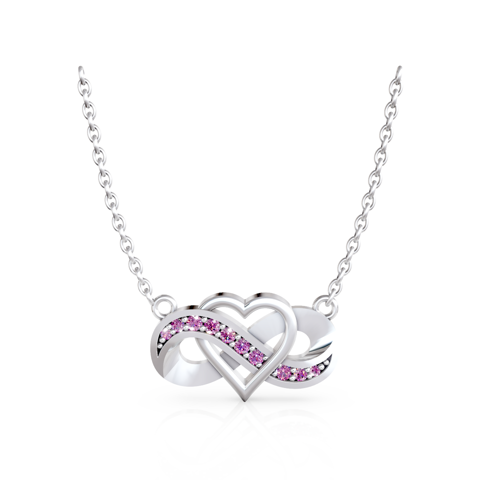 infinity heart pendant