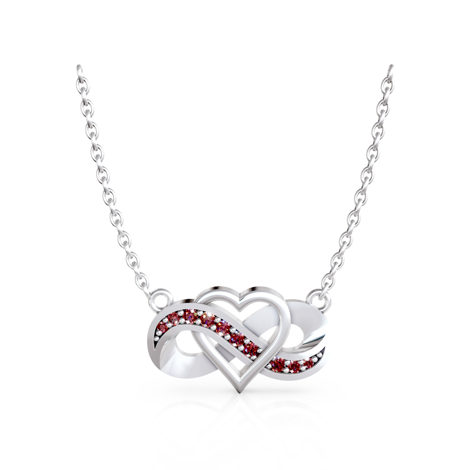 infinity heart pendant