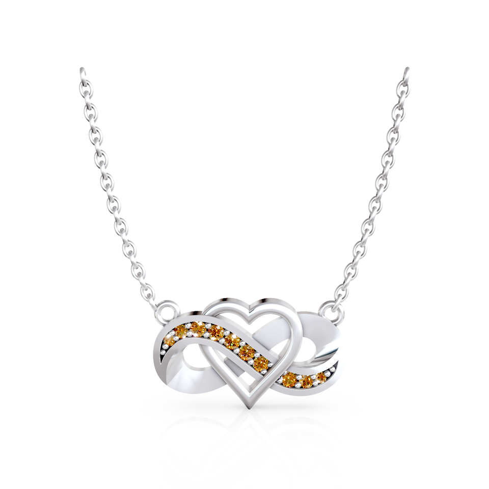 infinity heart pendant