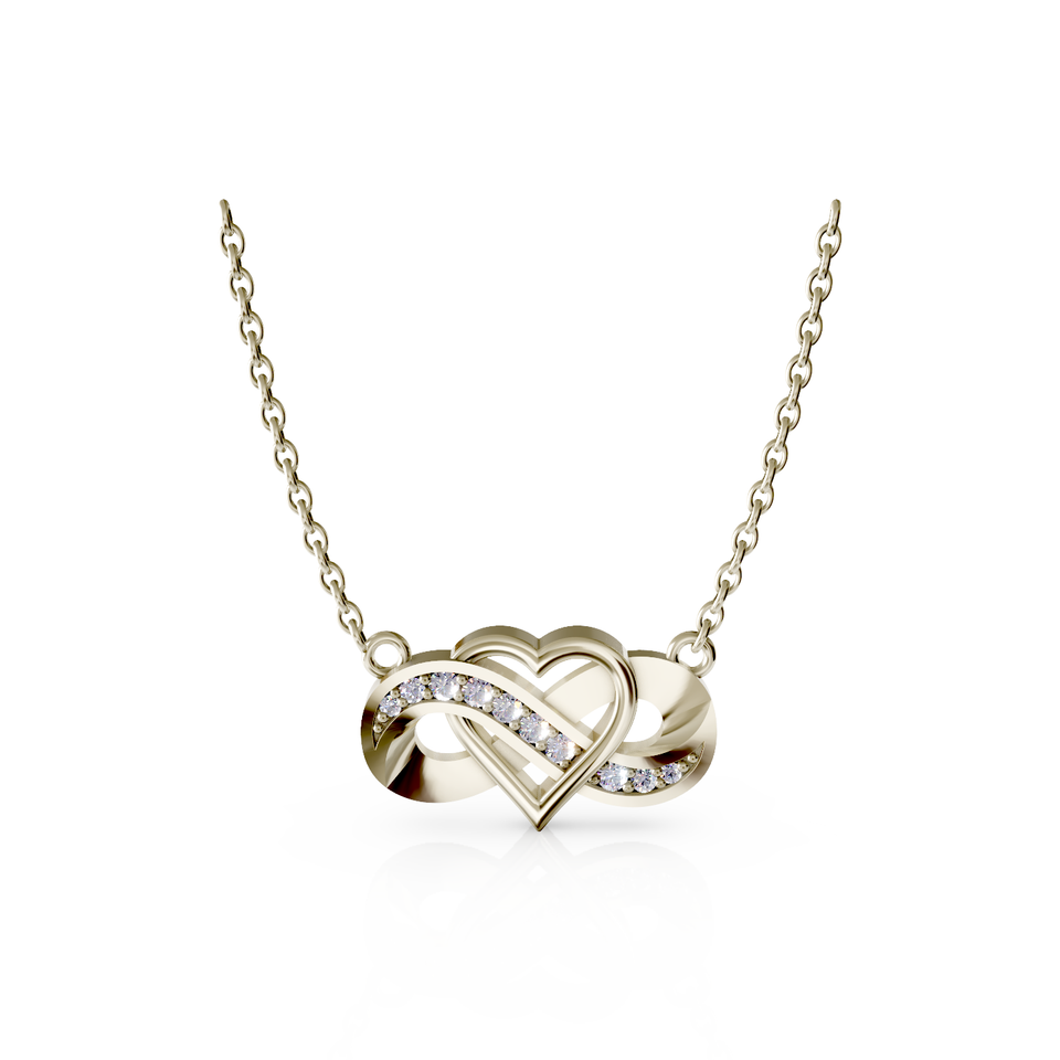 infinity heart pendant
