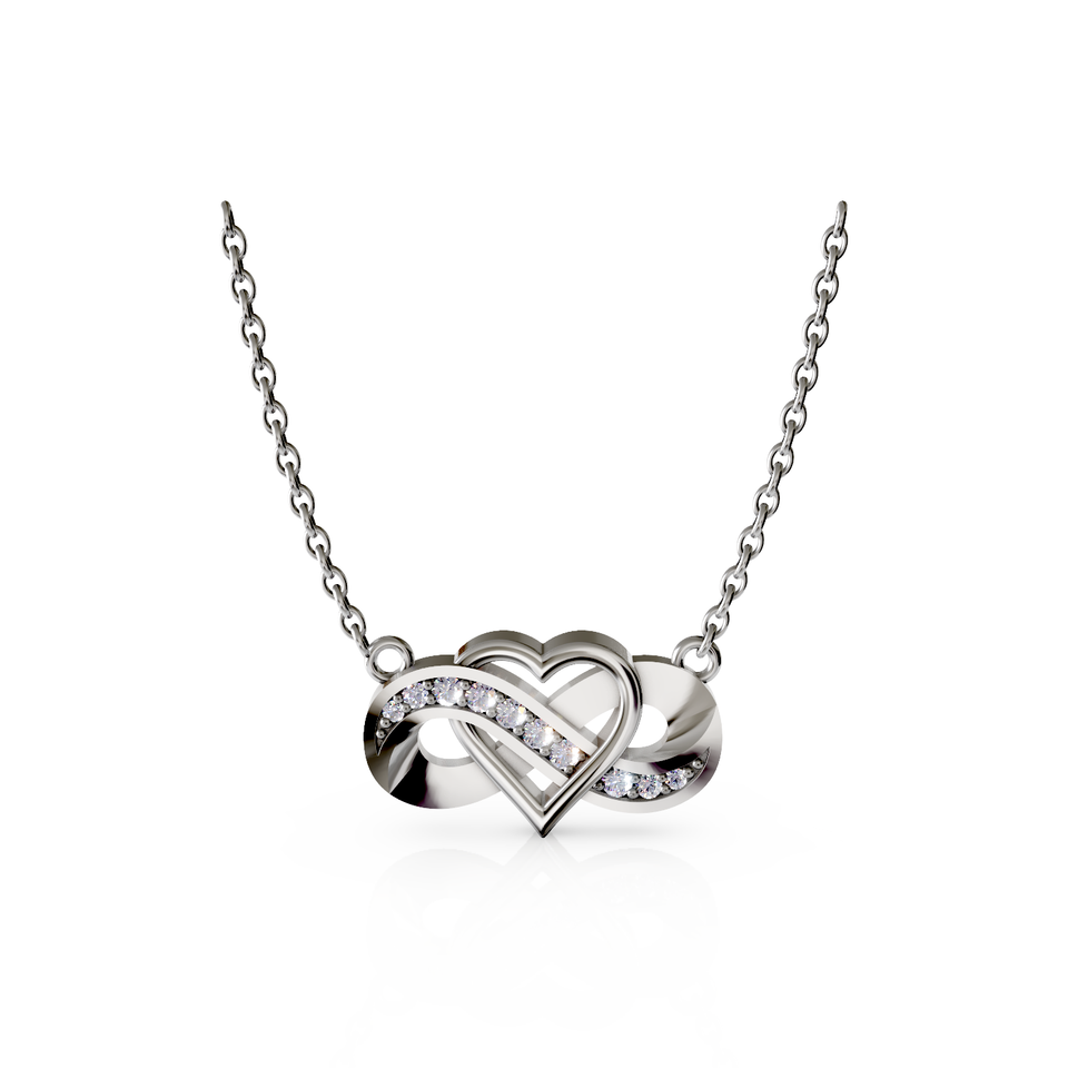 infinity heart pendant