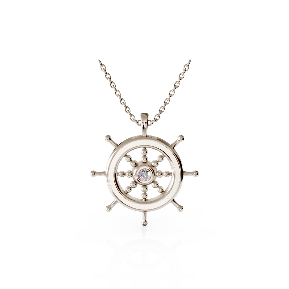 ship wheel pendant