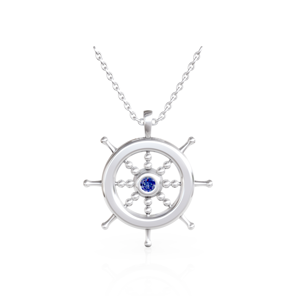 ship wheel pendant
