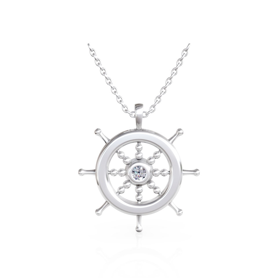 ship wheel pendant