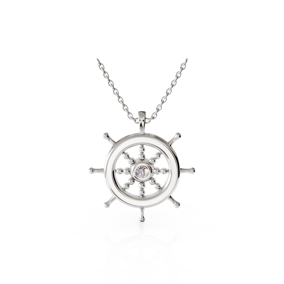 ship wheel pendant