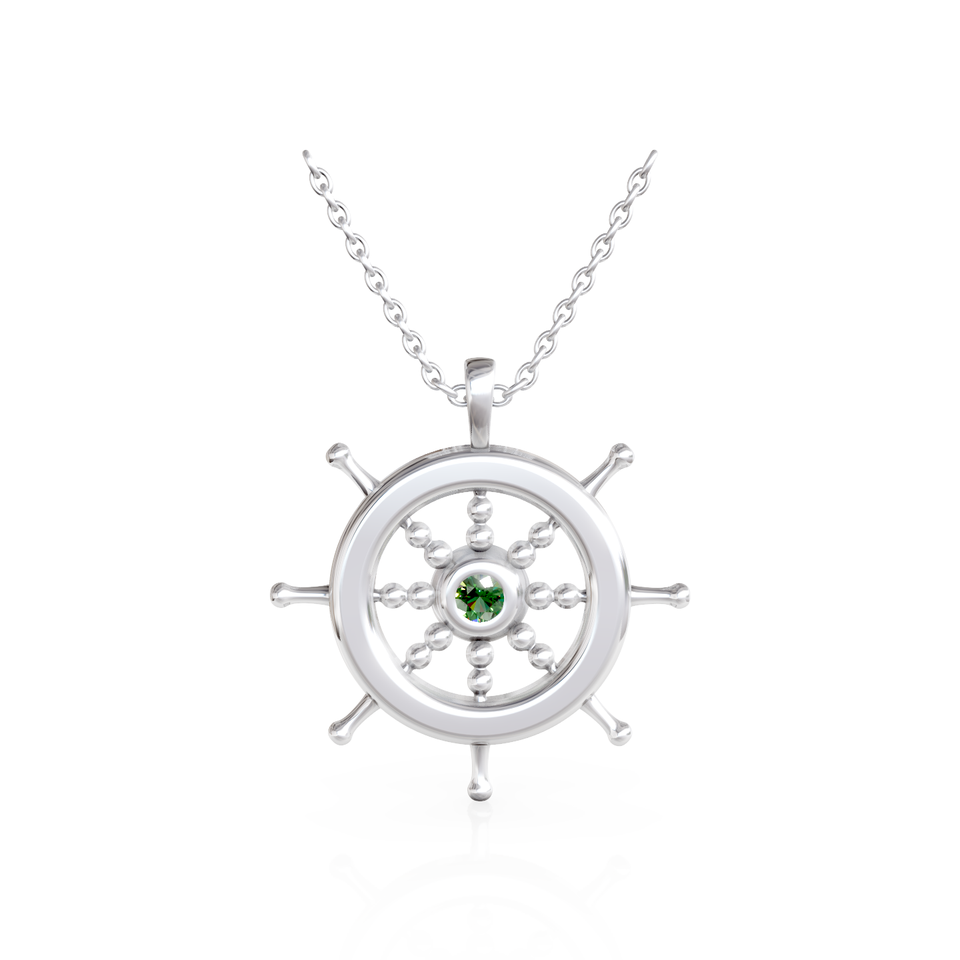 ship wheel pendant