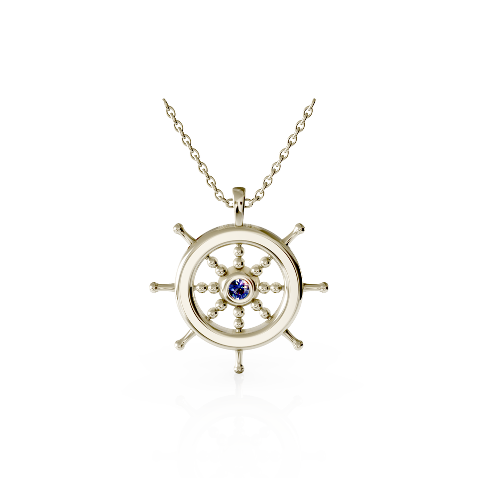 ship wheel pendant