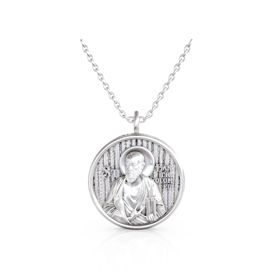 saint bartholomew religious pendan
