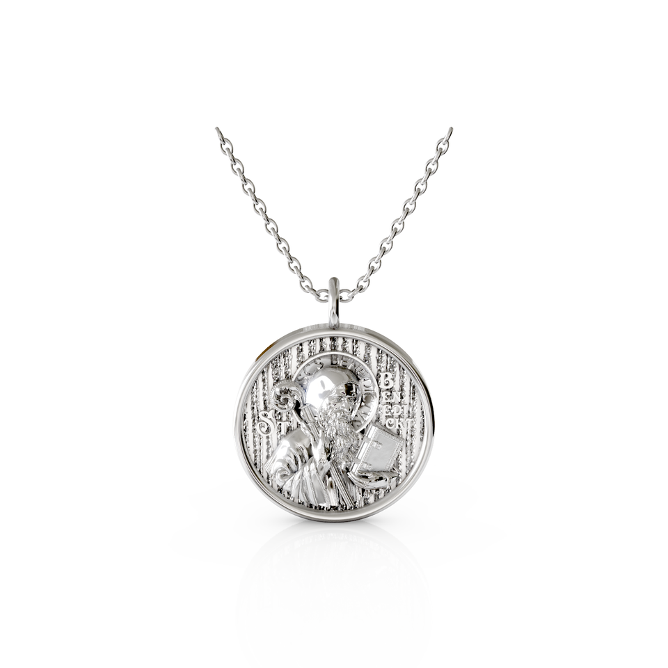 saint benedict religious pendant