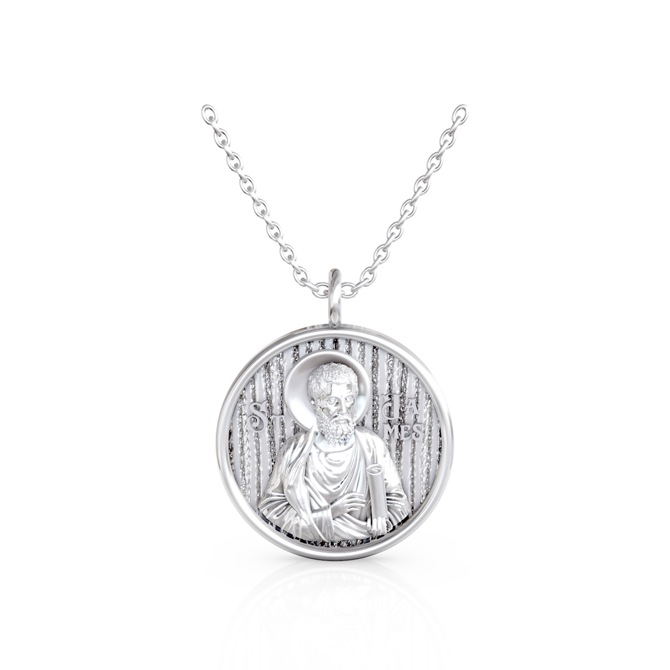 saint james religious pendant