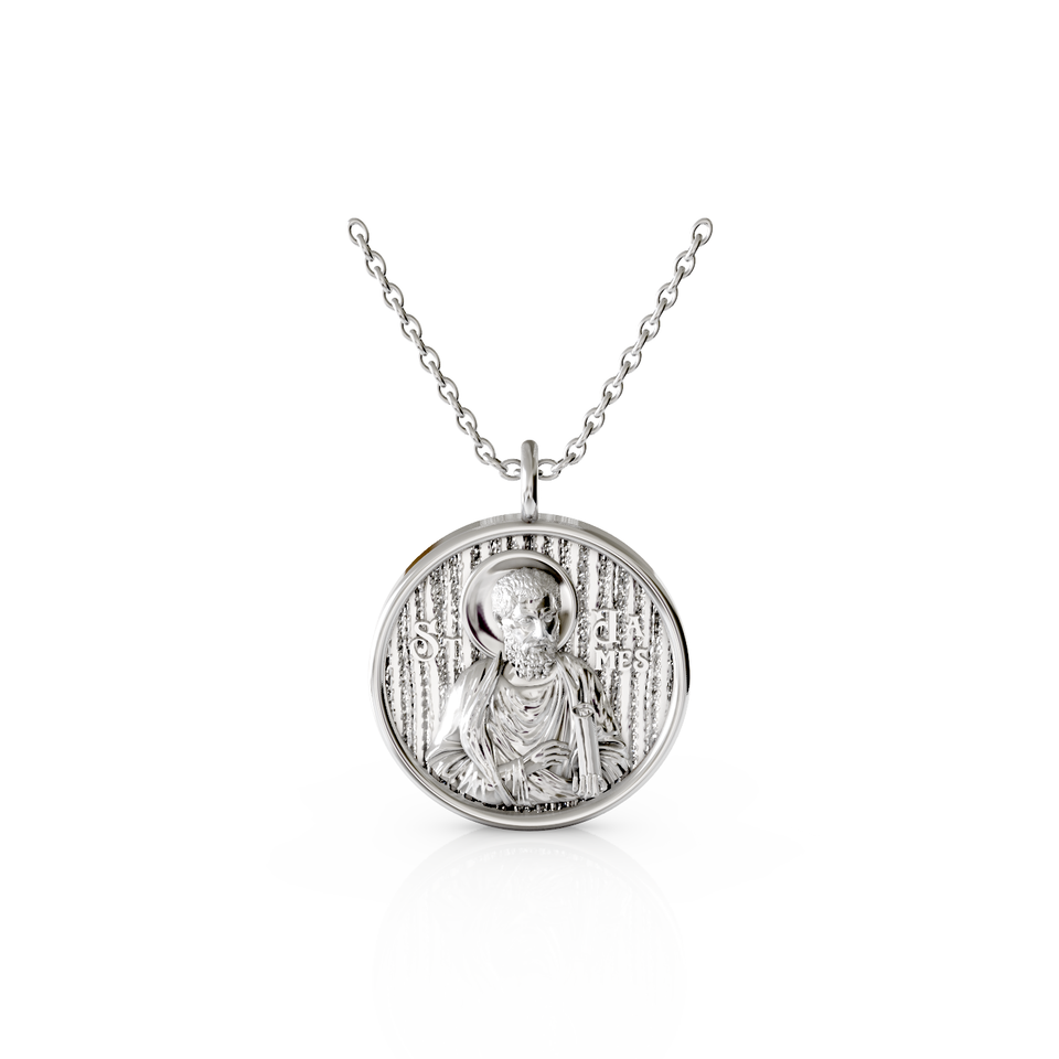 saint james religious pendant
