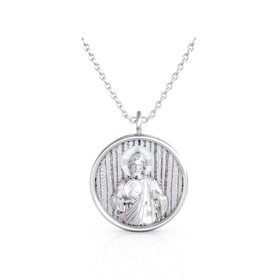 saint jude religious pendant
