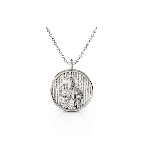 saint jude religious pendant