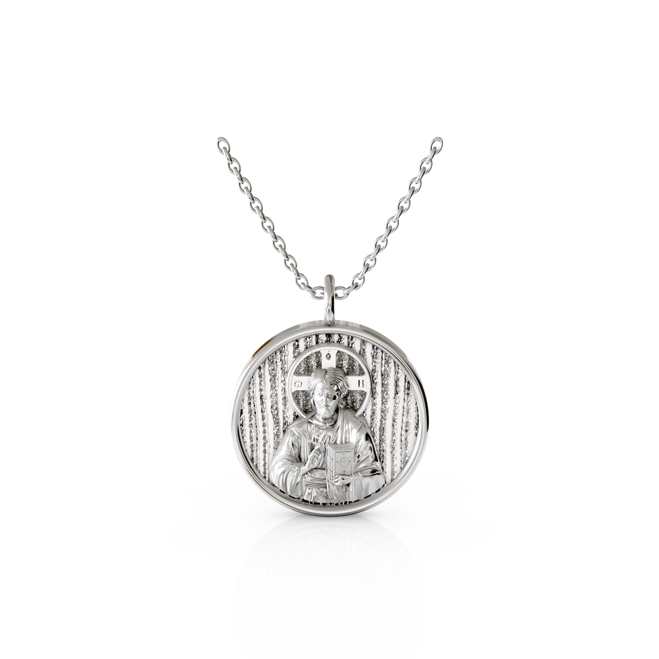 saint christ religious pendant