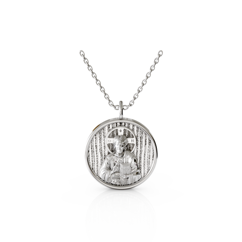 saint christ religious pendant