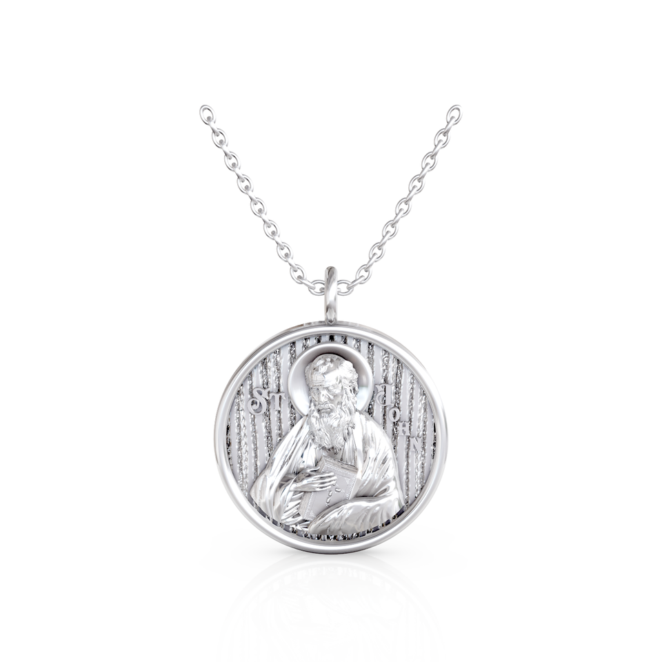 saint john religious pendant