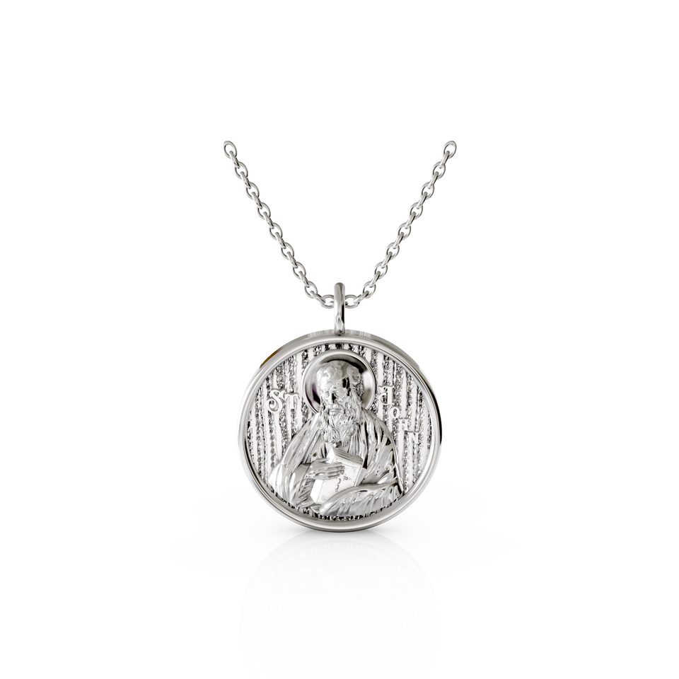 saint john religious pendant
