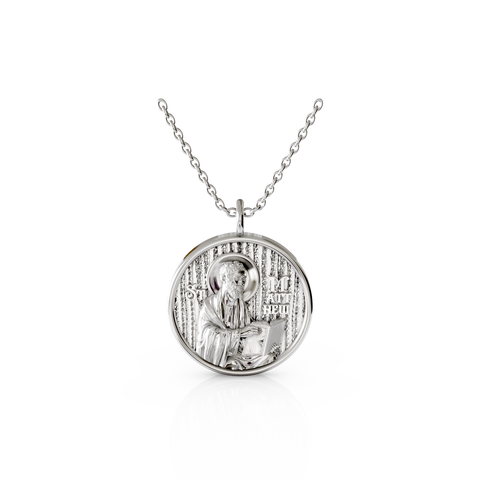 saint matthew religious pendant