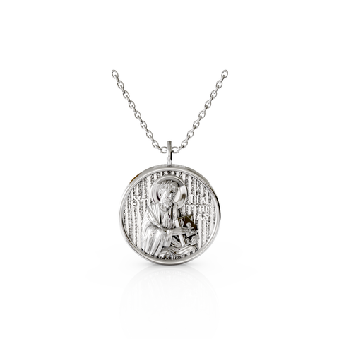 saint matthias religious pendant