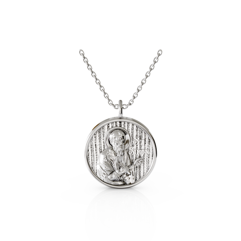 saint simon religious pendant